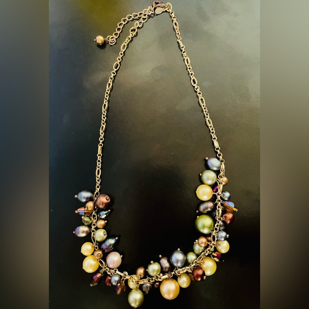 Premier Designs Multi Colored Pearls Necklace - image 3
